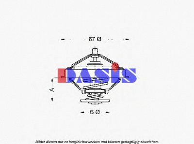 AKS DASIS 751883n -  Термостат, охлаждающая жидкость